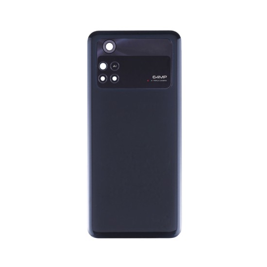 Back Cover with Camera Lens Xiaomi Poco M4 Pro 4g Power Black